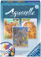 Aquarelle - serie midi - animali della giungla Aquarelle - serie midi - animali della giungla